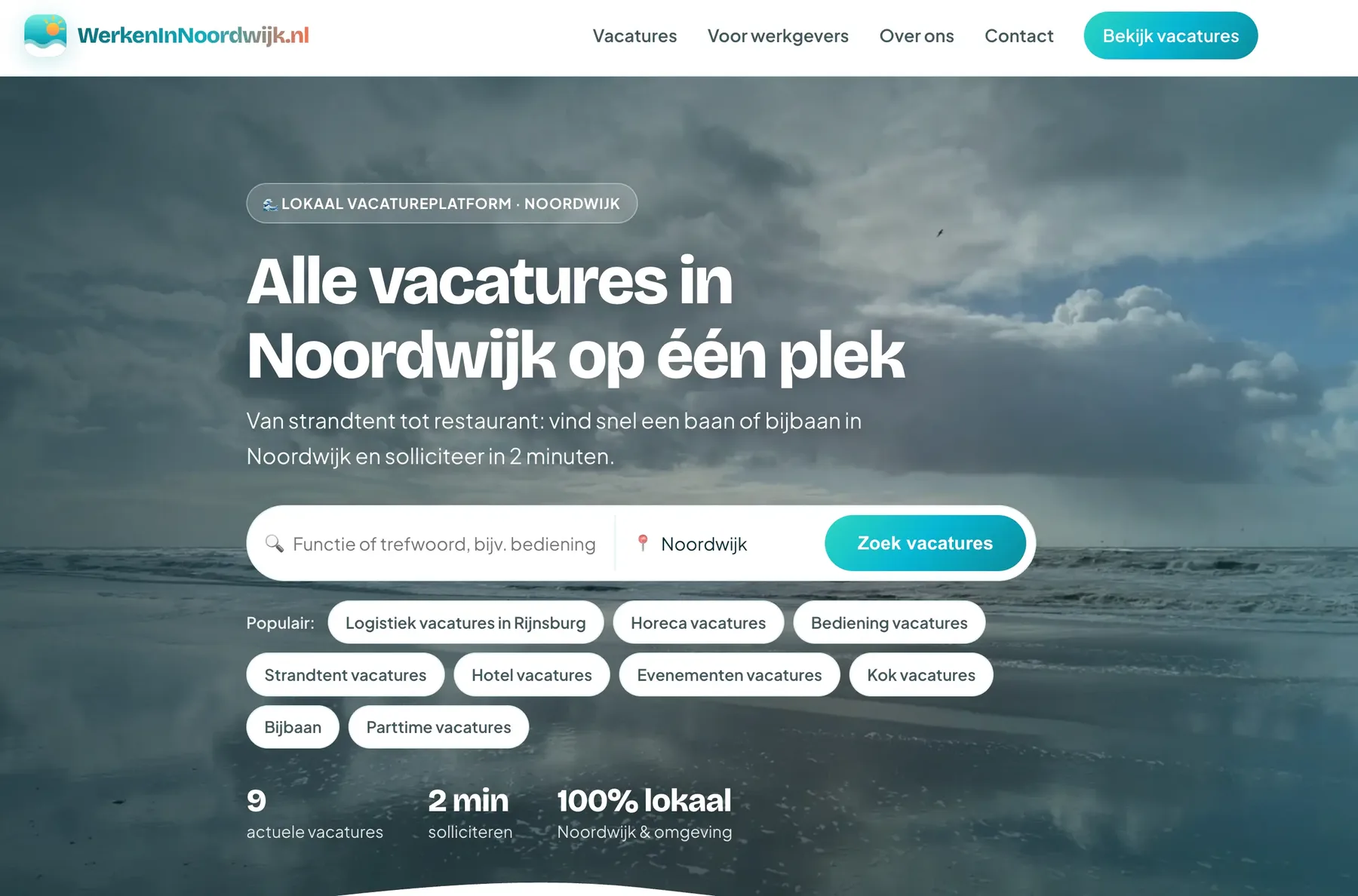 Homepage van WerkenInNoordwijk.nl